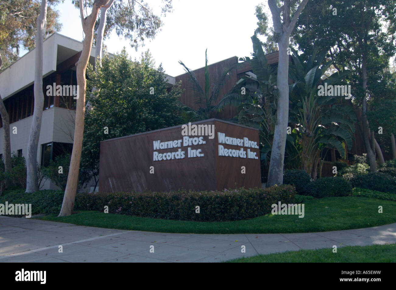 Studio und Büros von Warner Bros in Burbank. Stockfoto