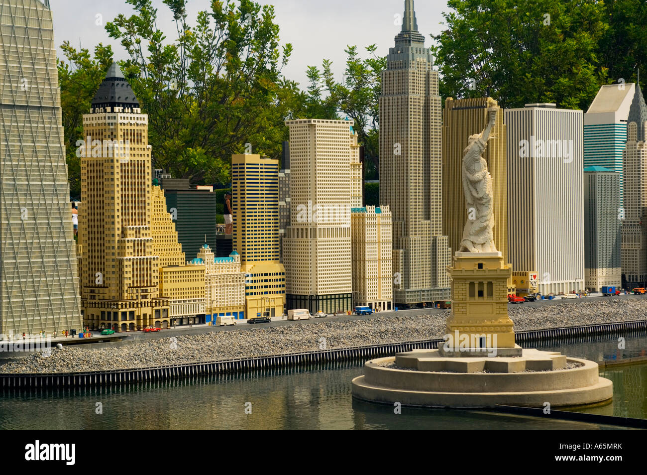 LEGO Miniaturmodell von New York City LegoLand Vergnügungsparks  Touristenattraktion in Carlsbad San Diego County in Kalifornien  Stockfotografie - Alamy