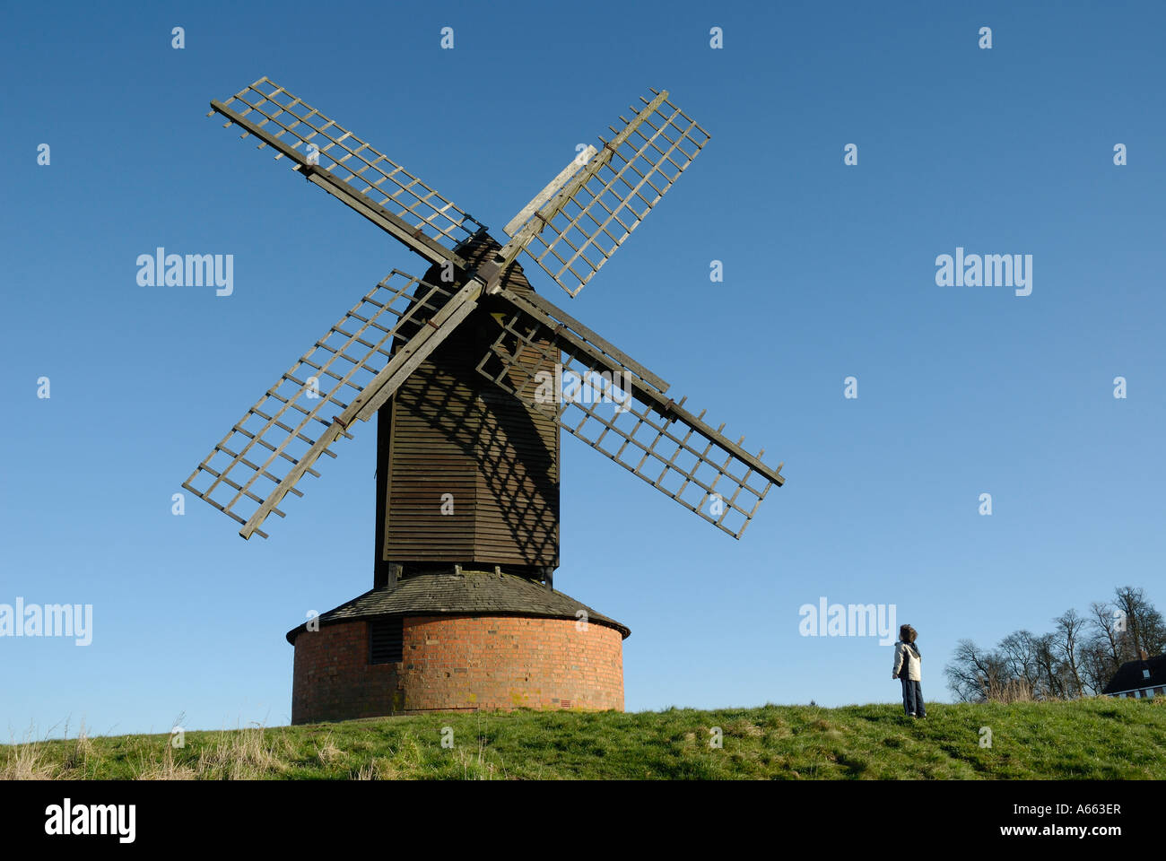 Brill-Windmühle Stockfoto