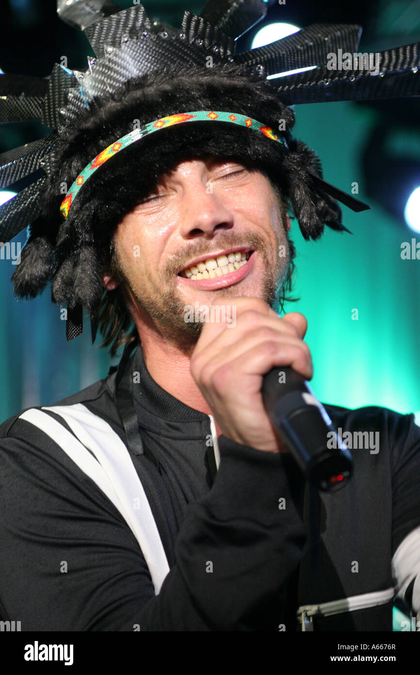 JK Jamiroquai Paris 2005 Stockfoto