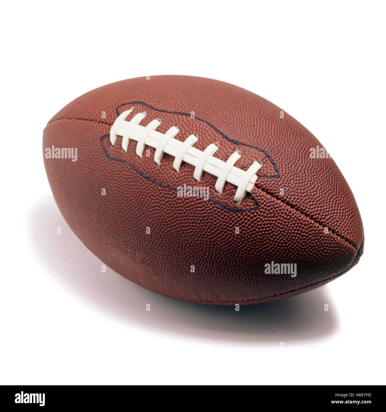 Einem Rugby-ball Stockfoto