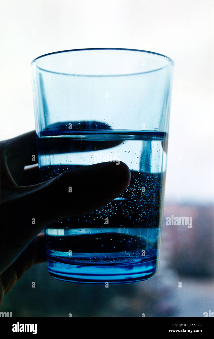 Ein Glas Wasser Stockfoto