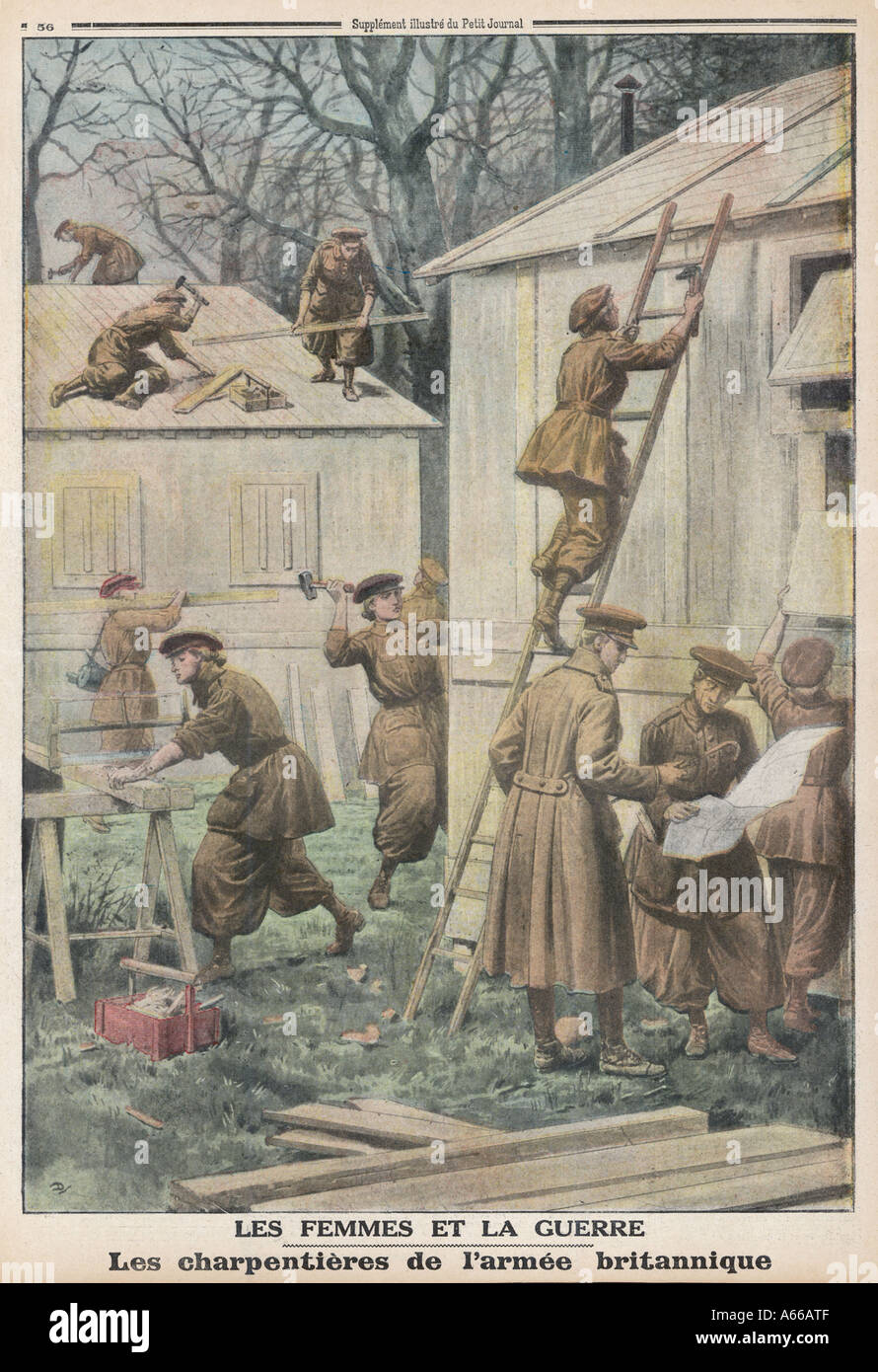 WWI britische Frauen Stockfoto