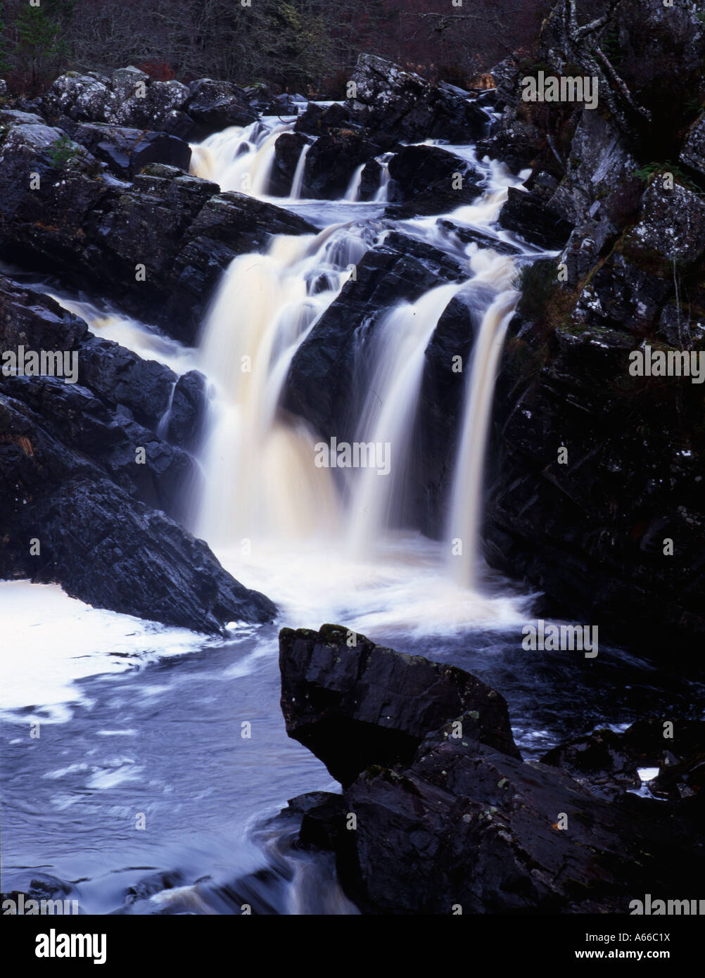 Fällt der Rogie in der Nähe von Strathpeffer, Schottland Stockfoto