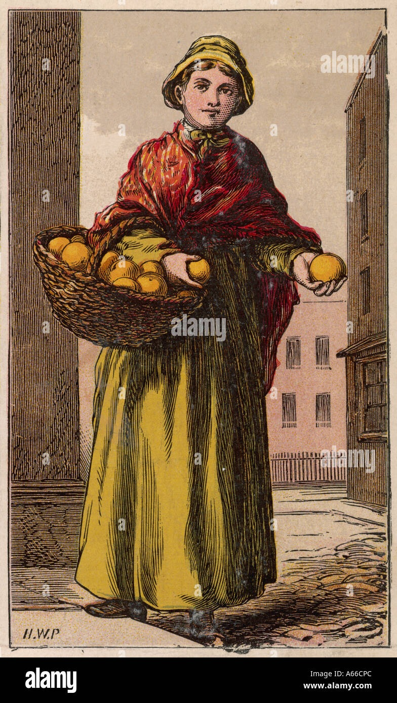 Orange Girl Petherick Stockfoto