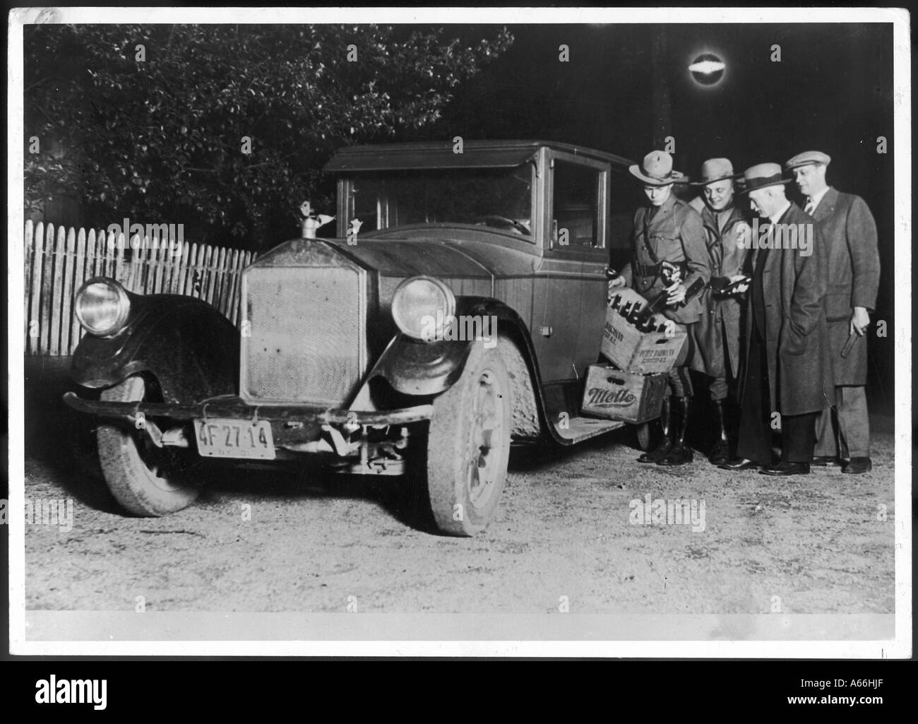 Polizei Bootleggers Stockfoto