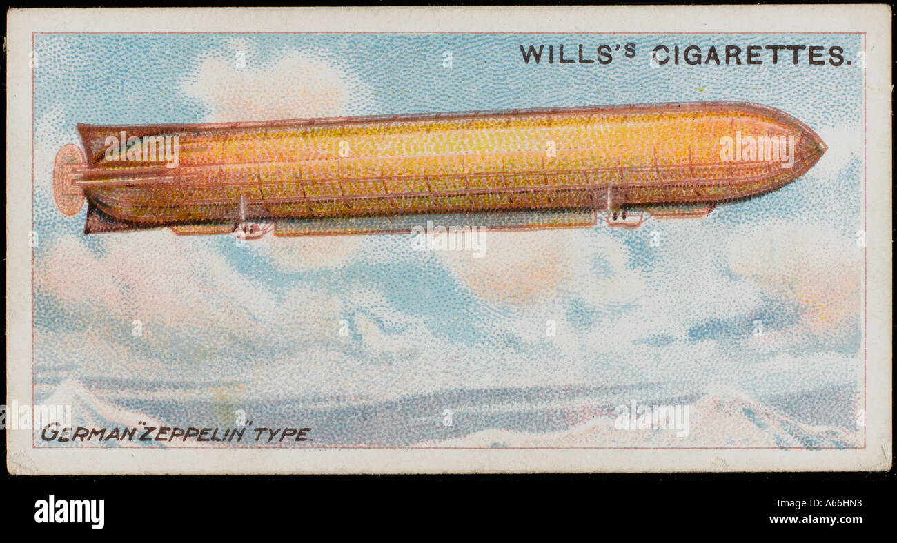 Zeppelin Lz 2 Cig.card Stockfoto