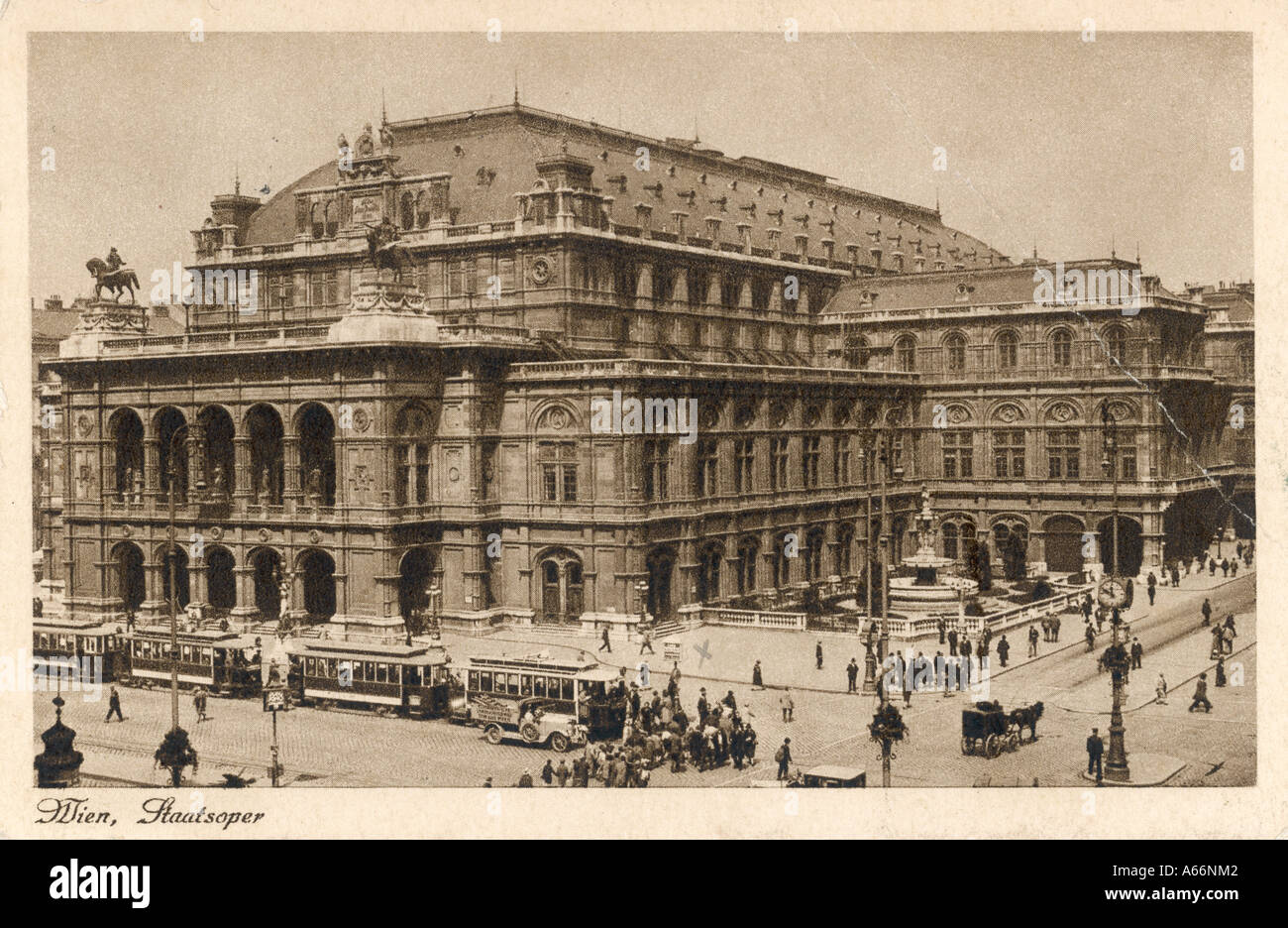 Vienna Opera House C1930 Stockfoto