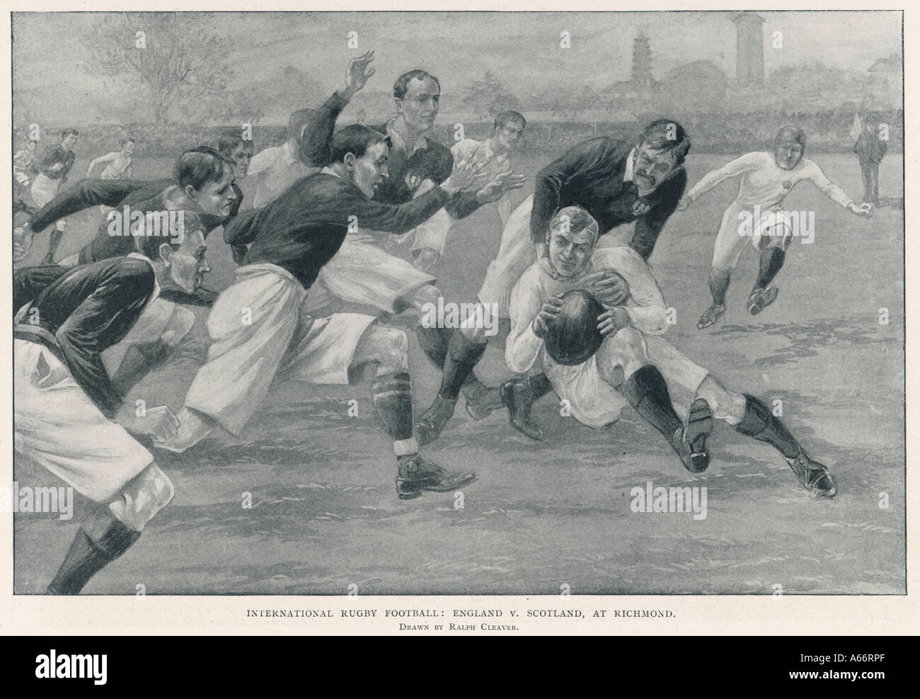 England Vs Schottland 1903 Stockfoto