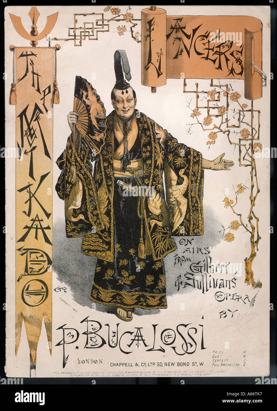 Mikado Musik Blatt 2 Stockfoto