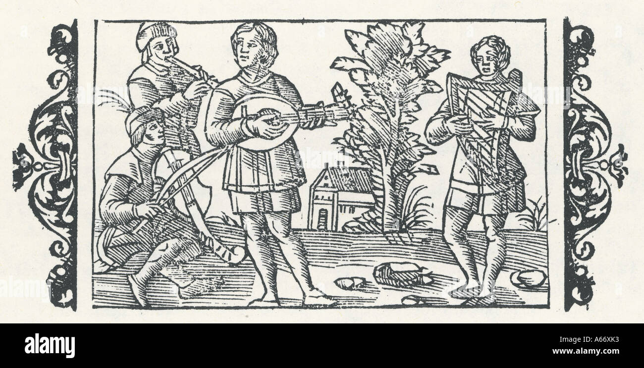 16. Jahrhundert Musiker 1 Stockfoto