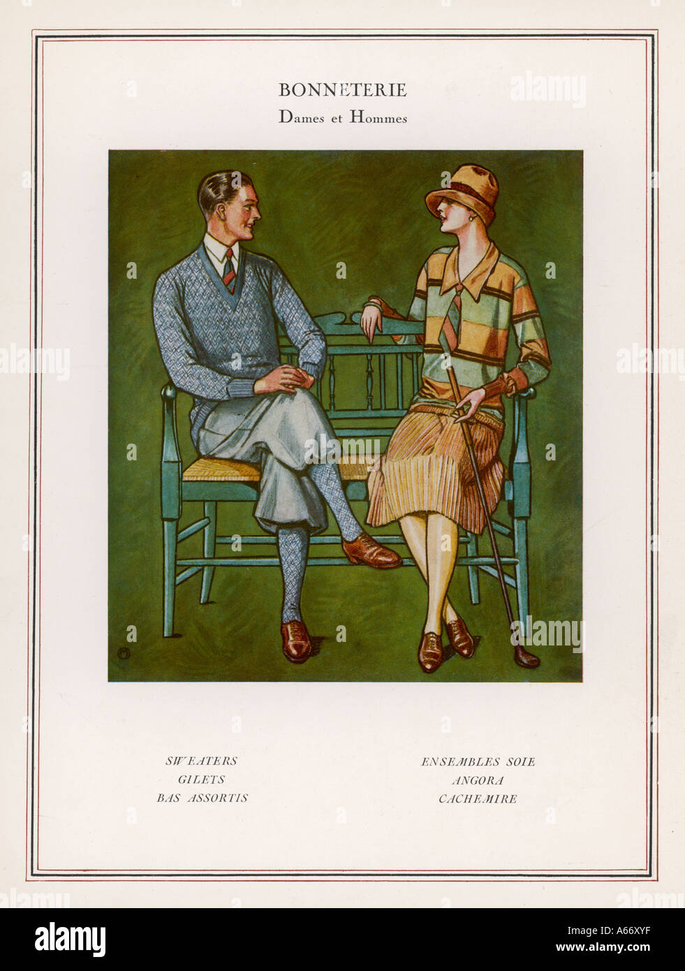 Golf Mode 1927 Stockfoto