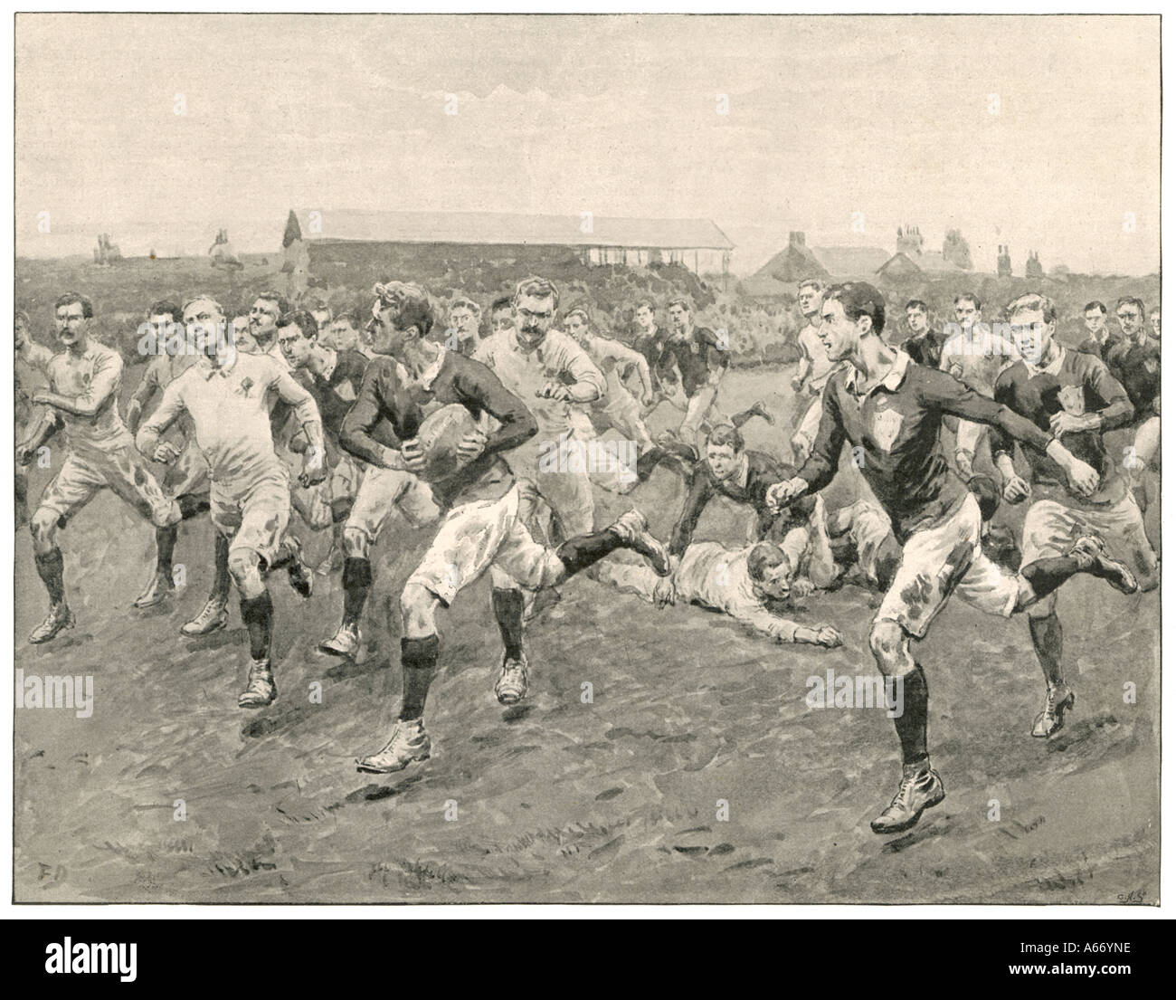 Irland V England 1900 Stockfoto