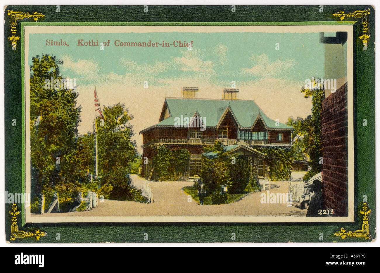 Indien Simla Kothi C1910 Stockfoto