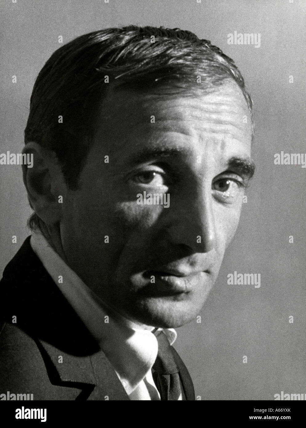 CHARLES AZNAVOUR, französischer Sänger Stockfoto