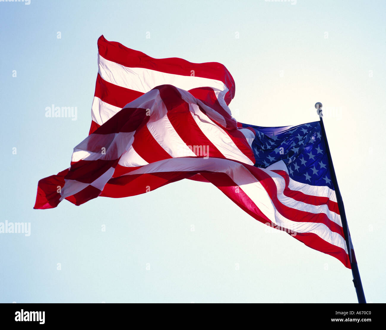 US-Flagge, USA Stockfoto
