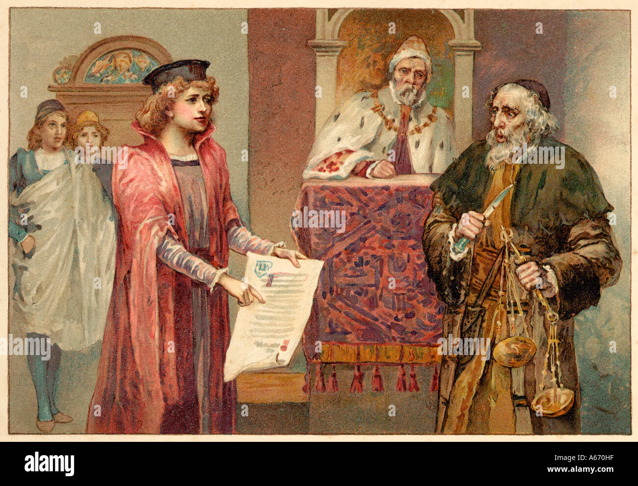 Kaufmann von Venedig Stockfoto