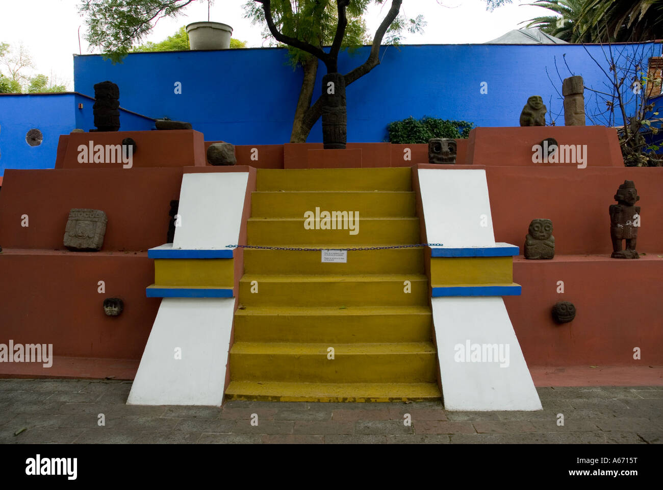 Museumshaus der Maler Frida Kahlo und Diego Rivera - Coyoacan - Mexiko-Stadt Stockfoto