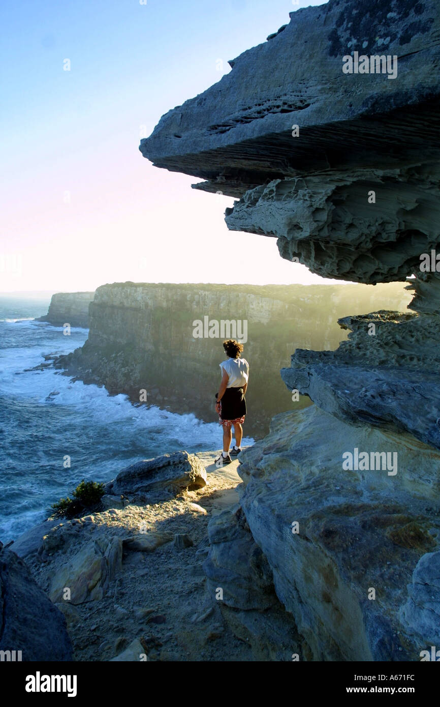 Einen wilden Tag in Sydney Heads Australien Stockfoto