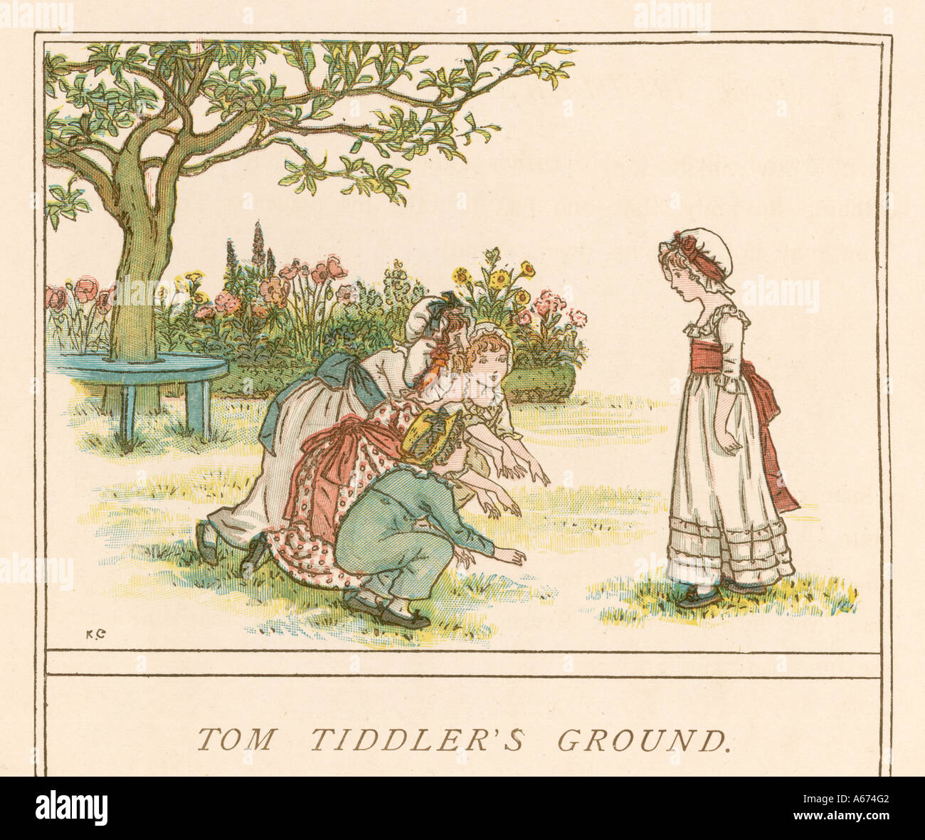 Spiel Tom Tiddler 1889 Stockfoto