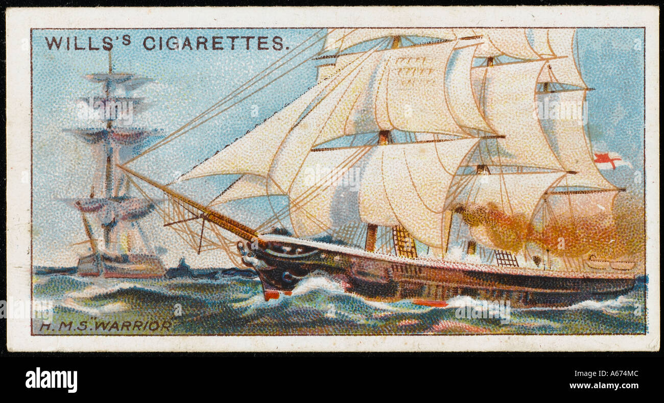 Krieger Zigarette Karte Stockfoto