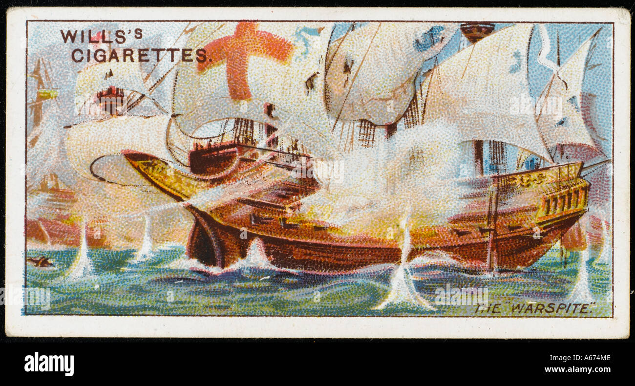 Raleighs Warspite Stockfoto