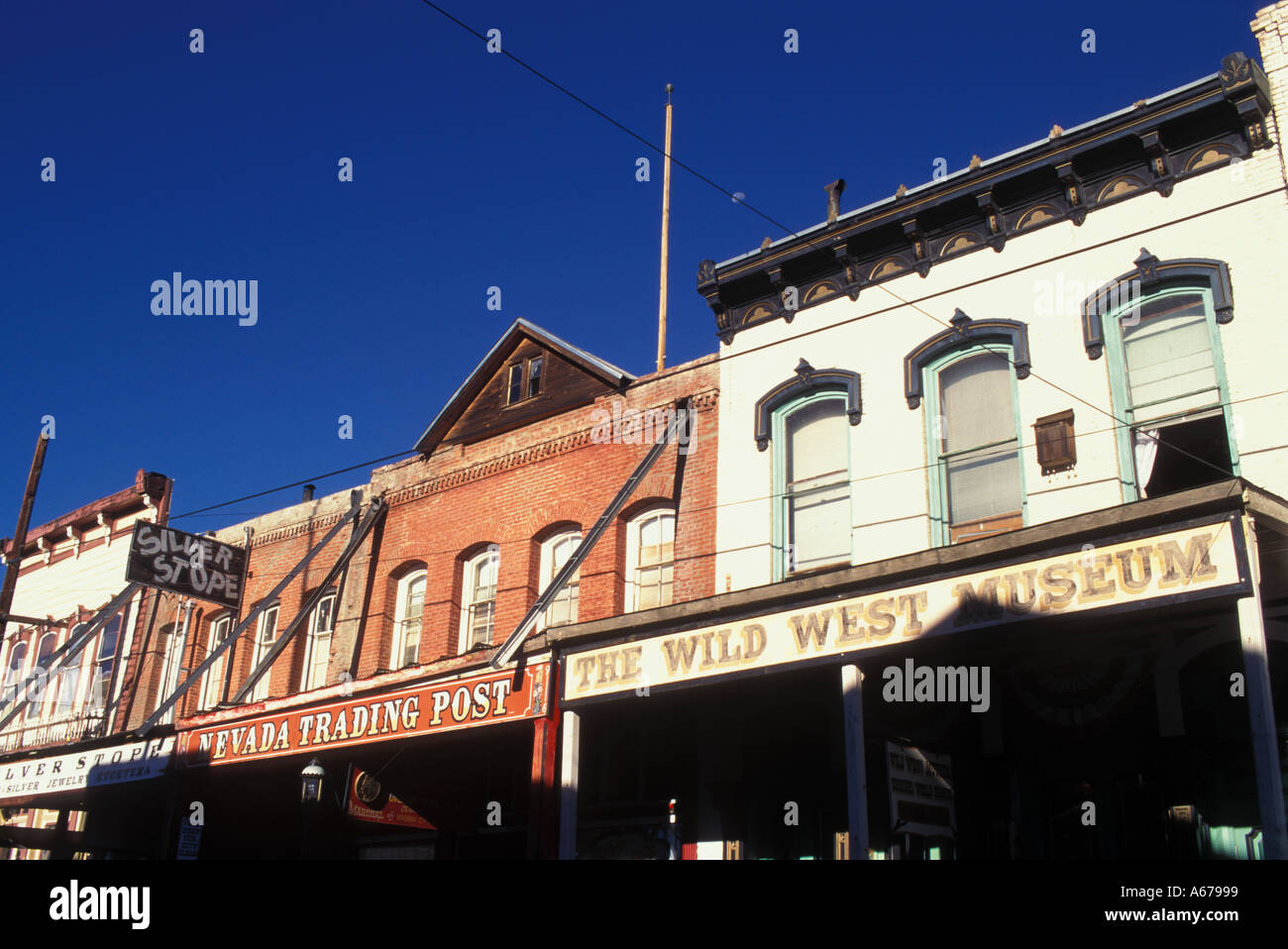 Nevada Virginia City C Street Stockfoto