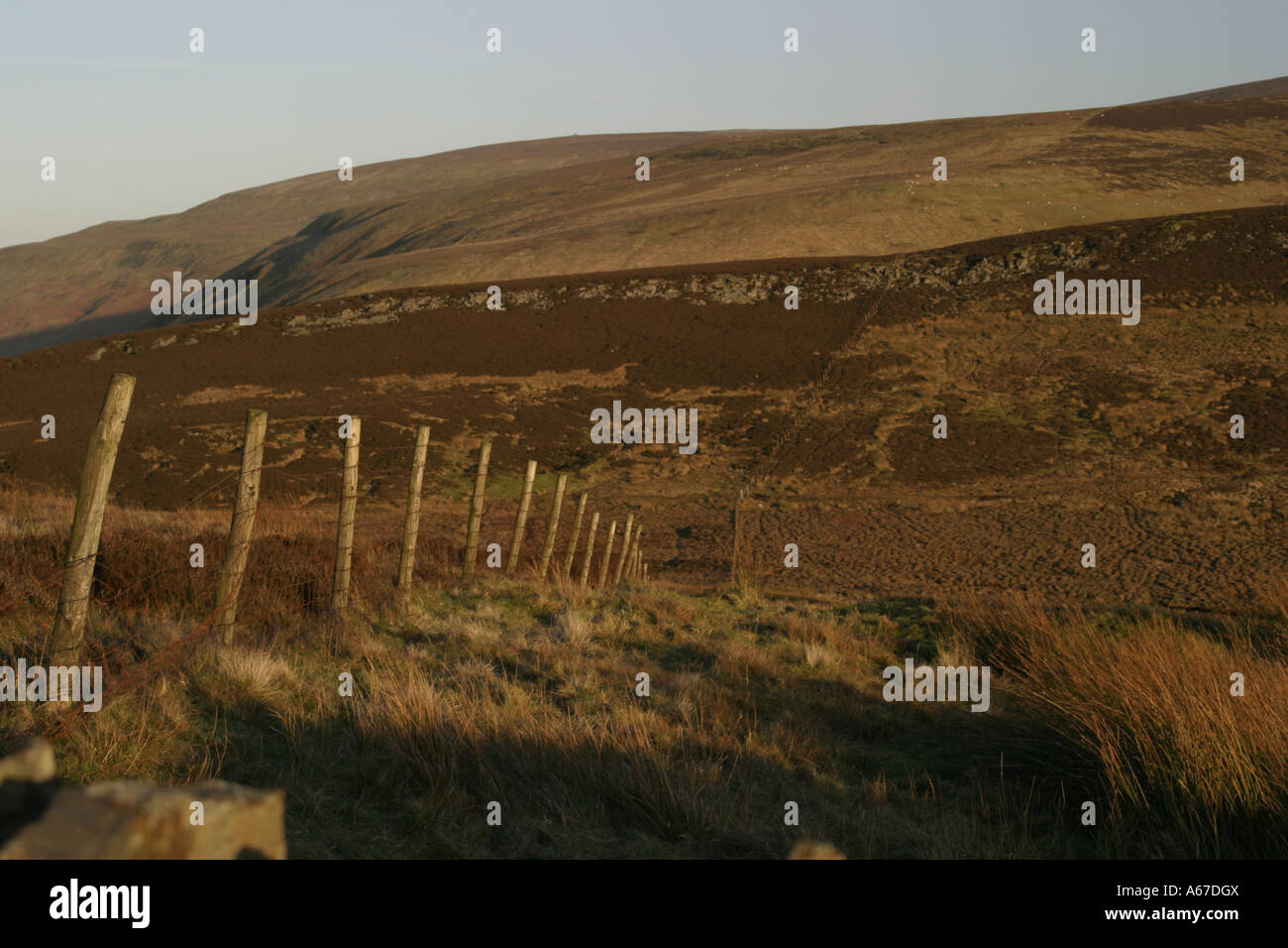 Kälte fiel in Geltsdale in den North Pennines Bereich der hervorragenden natürlichen Schönheit, Cumbria Stockfoto