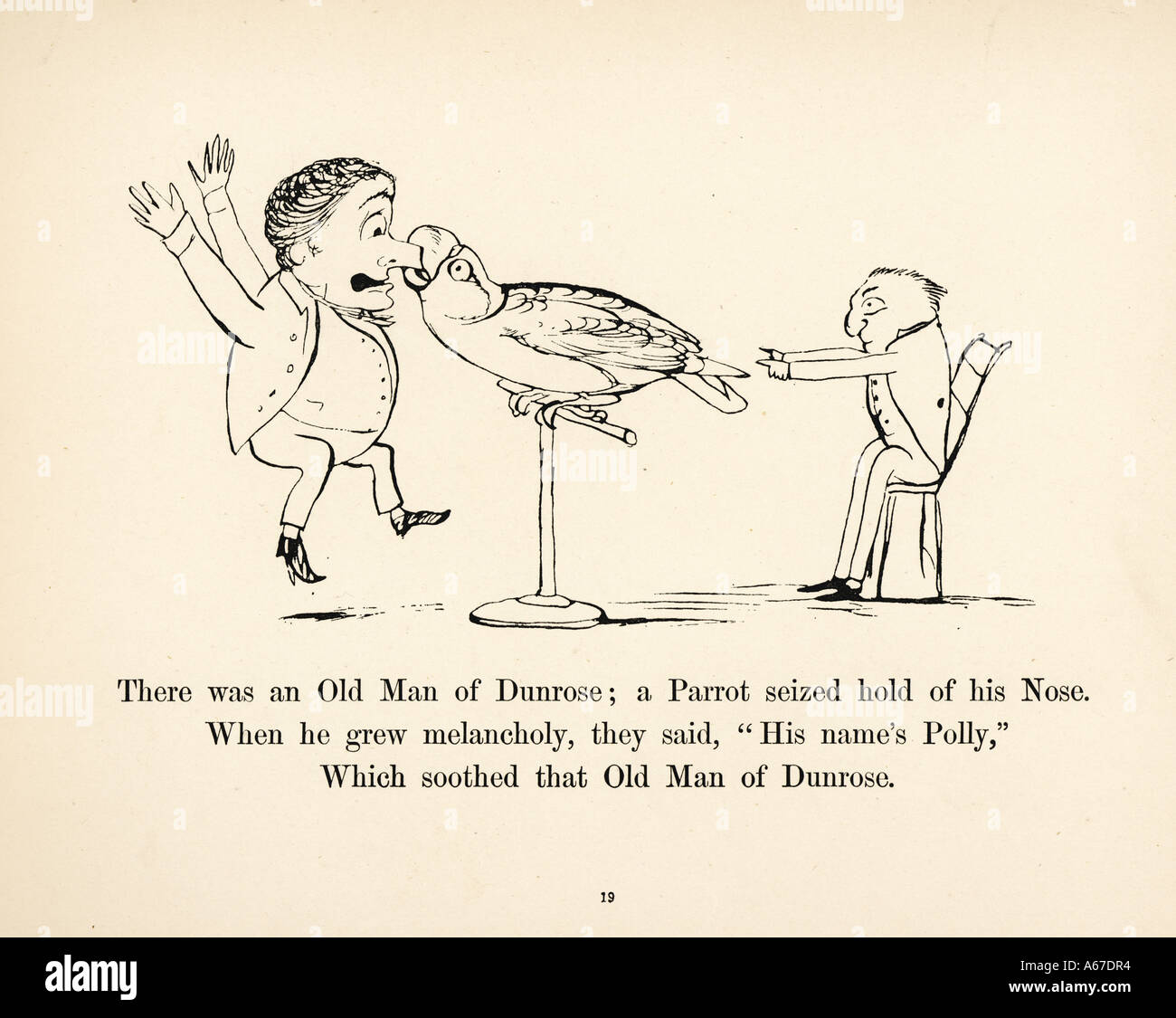 Lear mehr Unsinn C19th Stockfoto