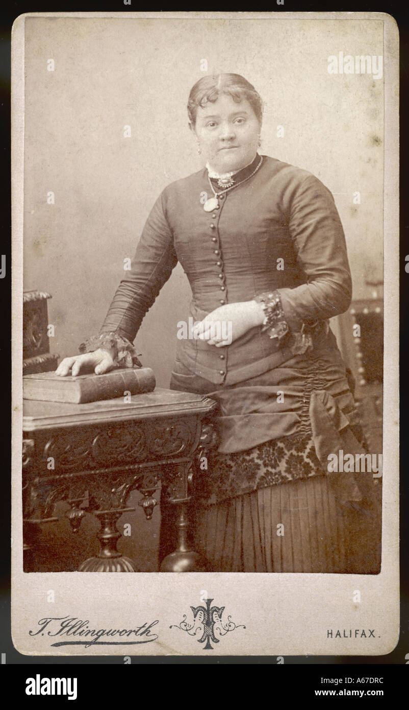 Foto der 1880er Jahre Kostüm Stockfoto