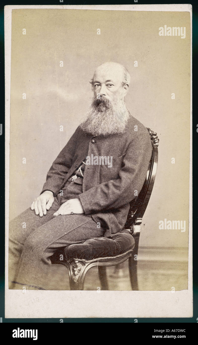 Bärtiger Mann C1870 Stockfoto