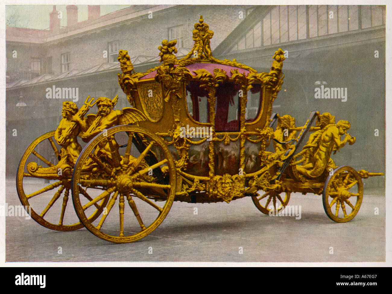 Britische Coronation Coach Stockfotografie Alamy
