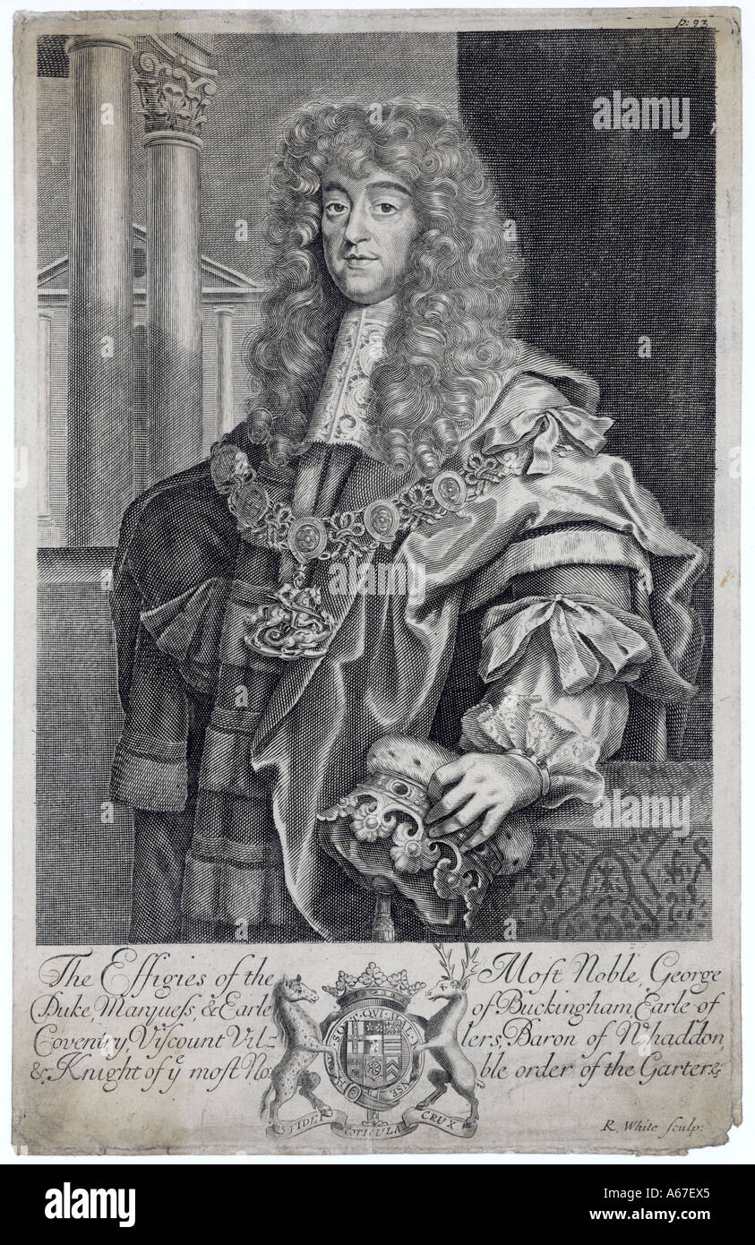 George Villiers 2. Herzog Stockfoto