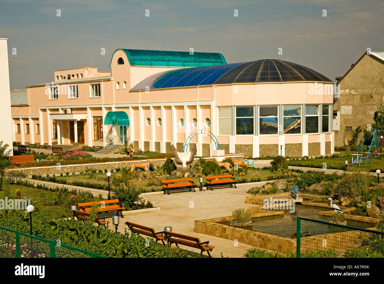 Saki, Hotel und Sanatorium Yurmino, Krim, Ukraine, Süd-Stabilitätin, Europa, Stockfoto