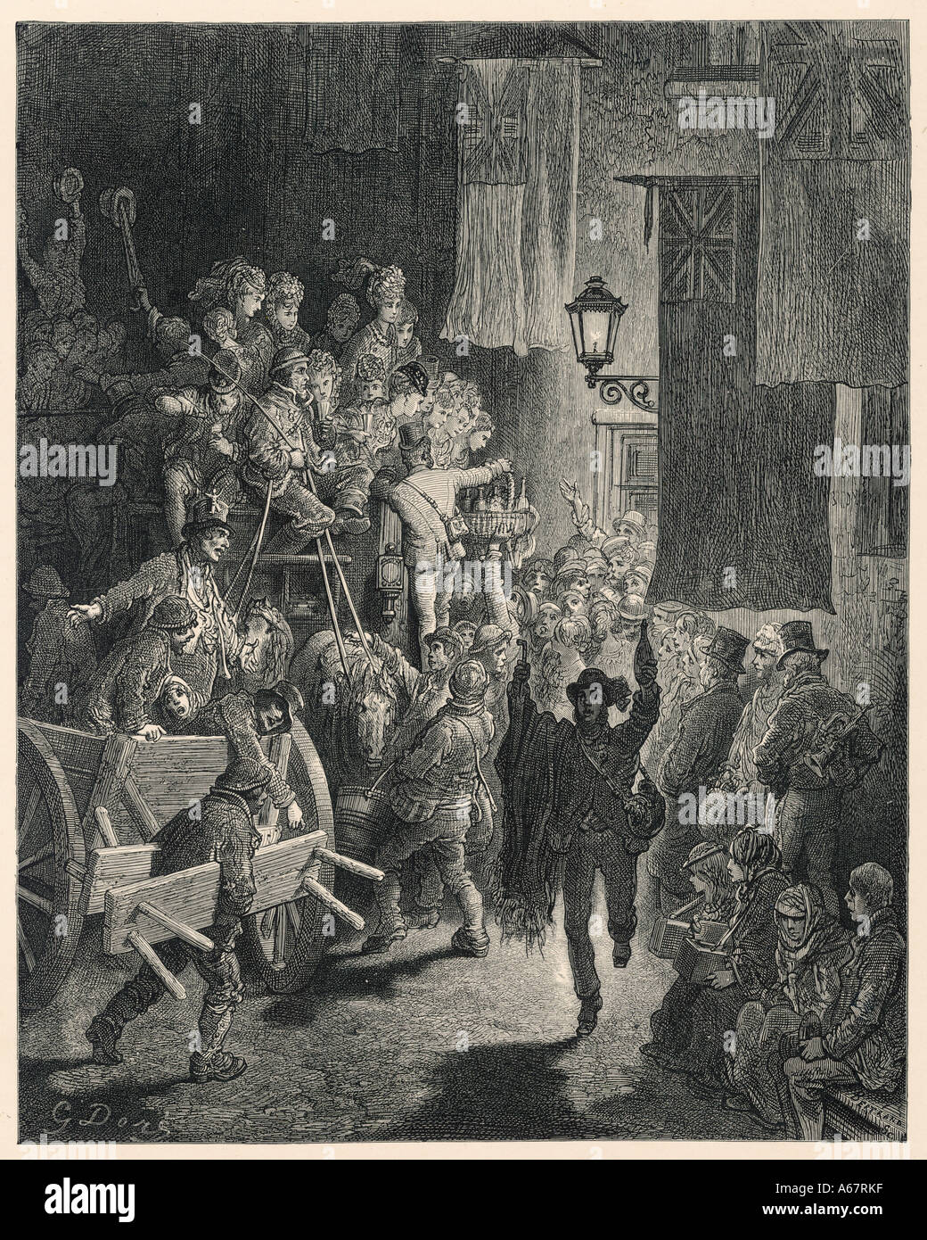 Zurück aus Derby Dore Stockfoto