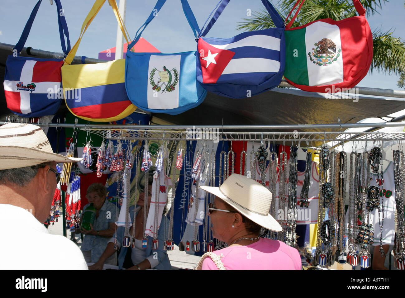 Miami Florida, Little Havana, Calle Ocho, jährlich, lateinamerikanische lateinamerikanische lateinamerikanische ethnische Einwanderer Minderheit, Festival, Festivals, Feier, Messe, Veranstaltung, Pat Stockfoto