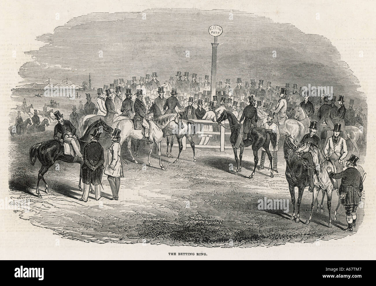 Derby Wetten Ring 1844 Stockfoto
