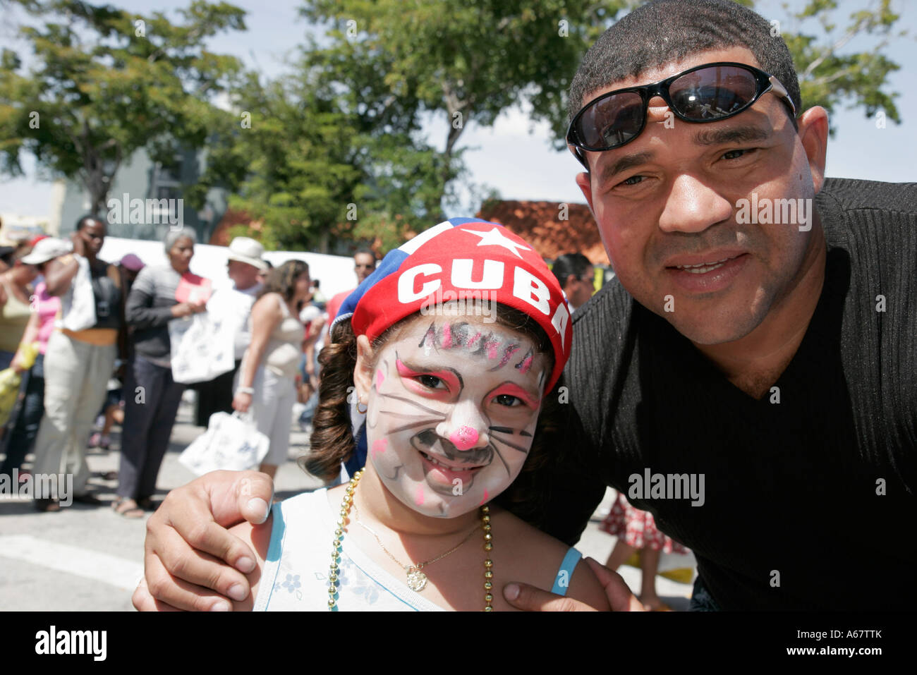 Miami Florida, Little Havana, Calle Ocho, jährlich, Hispanic Latino ethnische Einwanderer Minderheit, Festival, Festivals, Feier, Messe, Veranstaltung, Cub Stockfoto