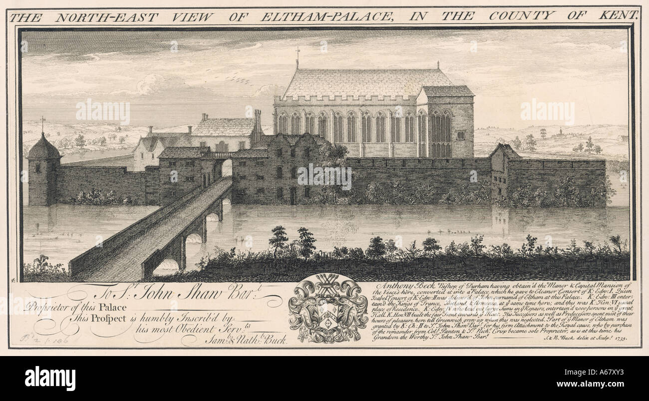 Eltham Palace 1735 Stockfoto