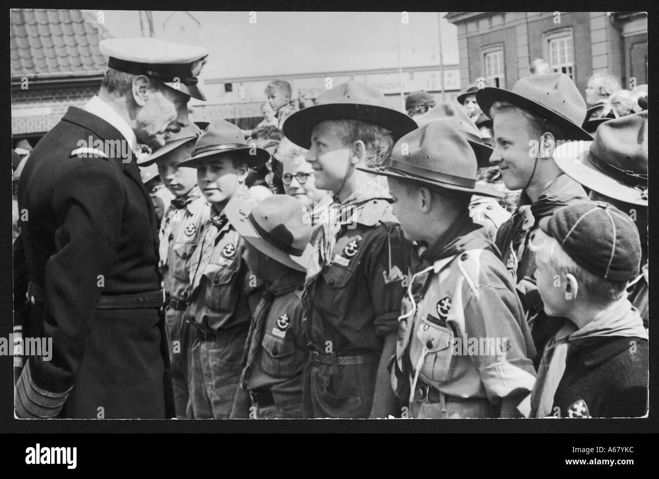 Haakon Vii Scouts Stockfoto