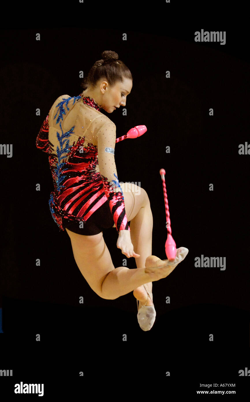 RG Lioubov CHARKASHYNA BLR Rhythmus Gymnastik Stockfoto