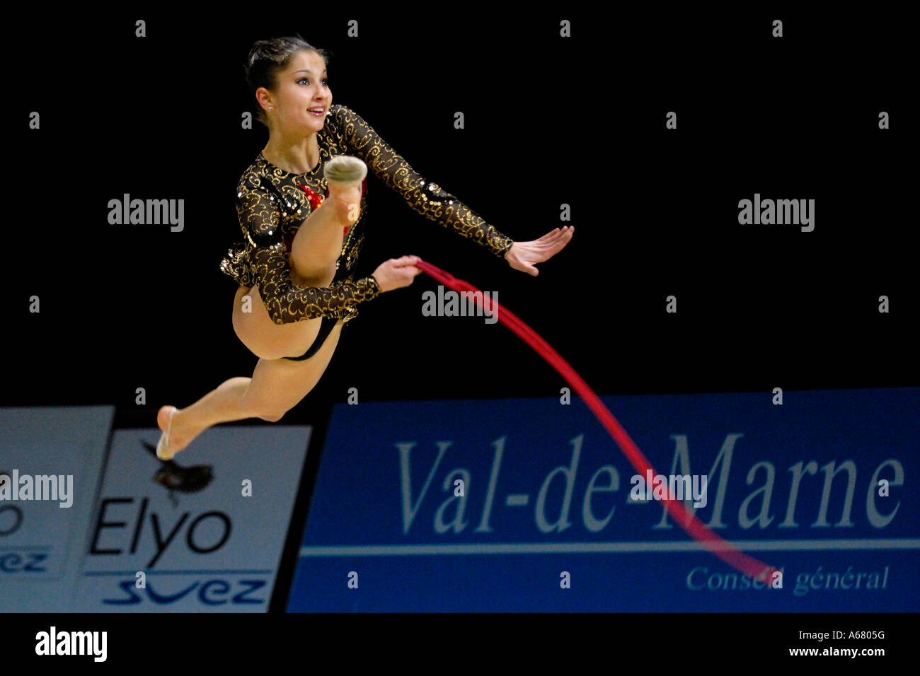 Simona PEYCHEVA BUL-Weltmeister RG Rhythmus Gymnastik Stockfoto