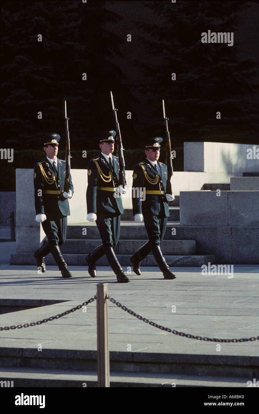 Changing of the Guard an Lenins Grab, Kreml, Moskau, Russland Stockfoto