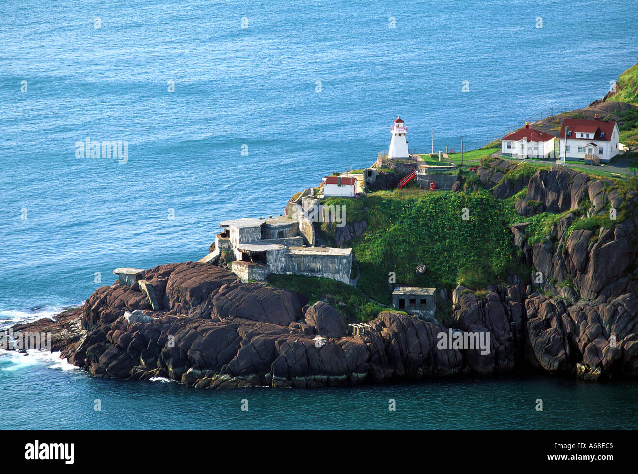 South Head Eingang zum Hafen von St. Johns Neufundland Stockfoto