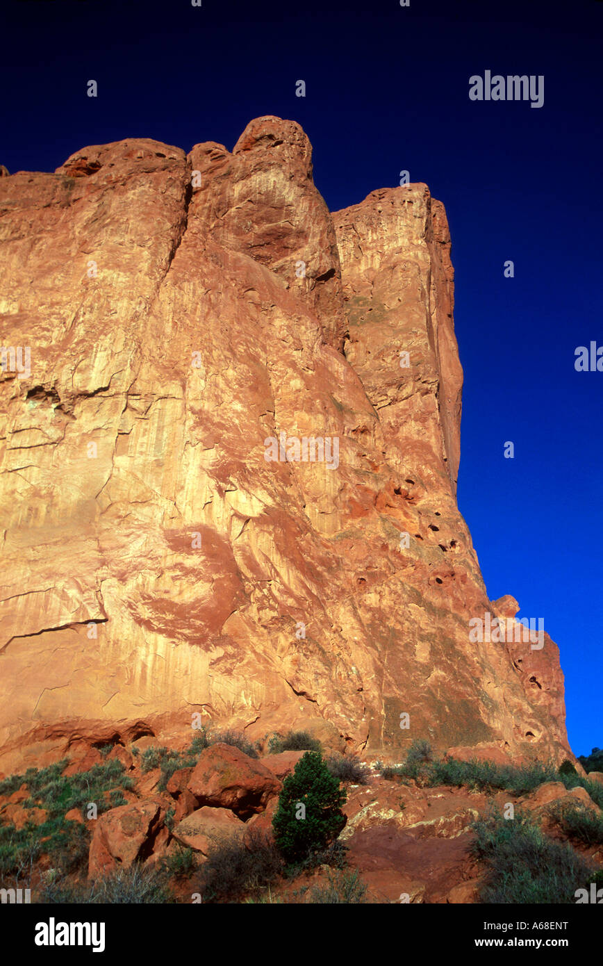 Sedimentäre Felsformation im Garten der Götter Park Colorado Stockfoto