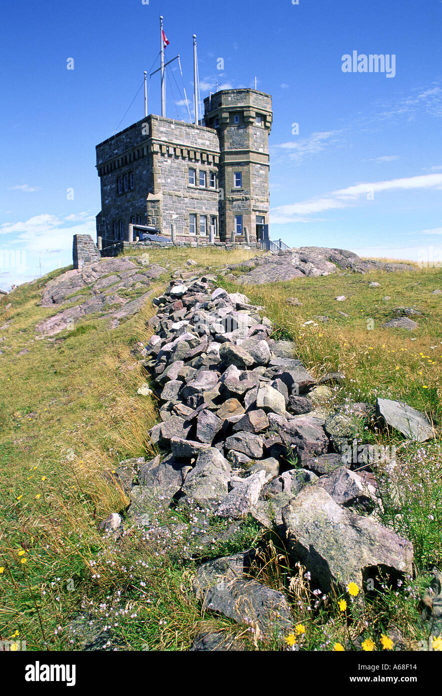 Cabot Tower auf dem Signal Hill, St. John's, Neufundland Stockfoto