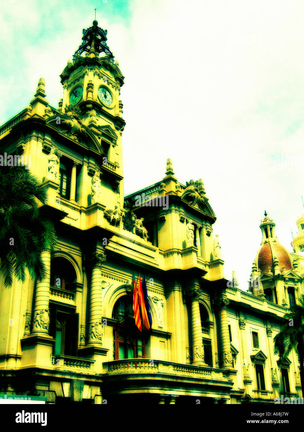 Rathaus von Valencia. Valencia. Spanien. Stockfoto