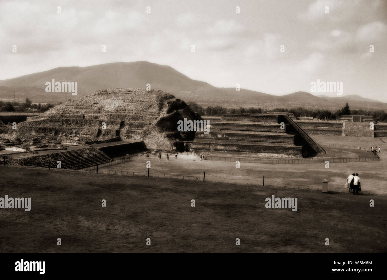 La Ciudadela (Zitadelle). Teotihuacan. Mexiko. Stockfoto