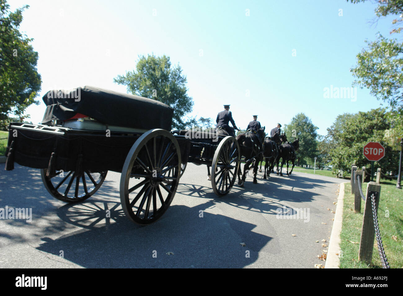 Beerdigung auf dem Nationalfriedhof Arlington in Washington DC USA Stockfoto