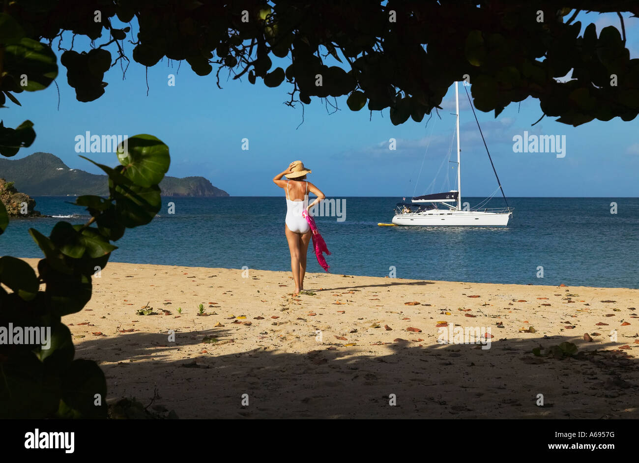 Mayreau Insel in den Grenadinen Winward Islands British West Indies Stockfoto